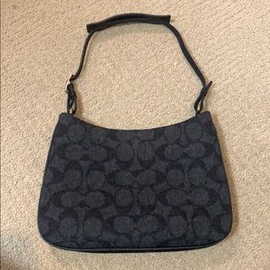 Coach Grey Shoulder Bag Vintage. Authentic.